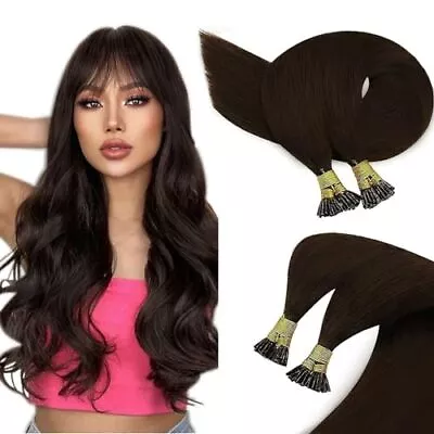 Sunny Dark Brown I Tip Hair Extensions Human Hair 24inch I Tip Hair Extensions  • $95.43