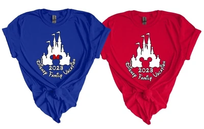 $13.99 • Buy 2023 Disney Family Vacation  Castle World T-SHIRTS ALL SIZES MINNIE, MICKEY