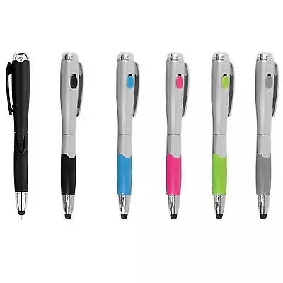 NEW 3-in-1 Touch Screen Stylus + Ballpoint Pen W/ Flashlight For Phone Tablet • $3.95