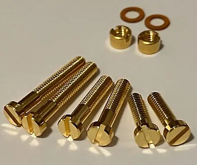 Cartridge To Headshell Gold Plated Brass Screw Kit For Linn Ittok LVII Tonearms • £13.99