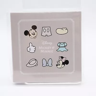 Disney JAPAN Mickey & Minnie Mouse Square Memo Pad 4 Design Total 100 Sheets • $2.99