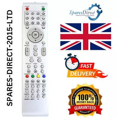 Replacement Remote Control For Logik 26 Inch Tv Model L26DVDB10  • £12.90