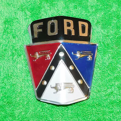 $79 • Buy 1950 1951 Ford Custom Deluxe Crestliner Convertible NOS HOOD EMBLEM NAME PLATE