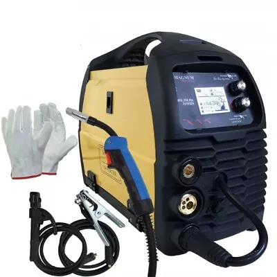 Mig Mag Mma Tig Lift / Braze Welder Inverter Magnum Synergy 208 Alu Weld Machine • £509.16