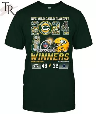 Nfc Playoffs Winners Green Bay Team Packers 48 – 32 Dallas Team Cowboys T-Shirt • $21.99
