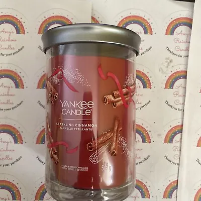 Yankee Candle - Sparkling Cinnamon - Large 2 Wick Tumbler Jar Candle • £20