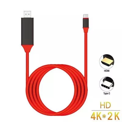 Type C To Hdmi For Hdtv Hdmi Cable Display Adaptor For Samsung Galaxy Phones 1 • £7.99