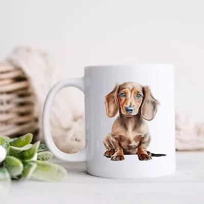 Dachshund Dog Coffee Mug Puppy Premium Quality Ceramic 10oz Gift Present • £10.95