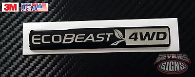 Domed FORD ECOBEAST Emblem Overlays Ecoboost Eco Boost Turbo ESCAPE EXPLORER 4WD • $8.99