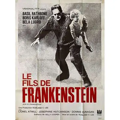 SON OF FRANKENSTEIN French Movie Poster  - 47x63 In. - 1939 - Rowland V. Lee Bo • $128.99