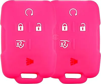 2x New Key Fob Remote Silicone Cover Fit/For Select GM Vehicles - Pink  • $33.25