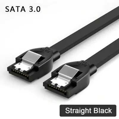 $2.99 • Buy SATA 3 Straight Data Cable 6Gb/s 26AWG 50cm Black