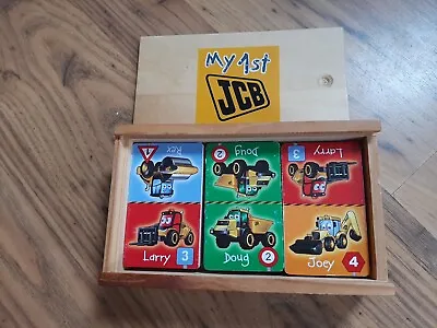£1.50 • Buy Children's Domino  Pieces In Wooden Box My 1st Jcb Bob The Builder Game Digger 