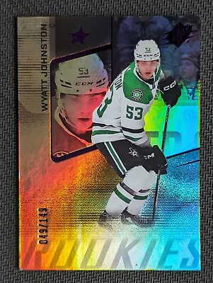 Wyatt Johnston HOLOFOIL Rookie RC SP #ed 049/149! 2022-23 Upper Deck SPx! Stars! • $14.99