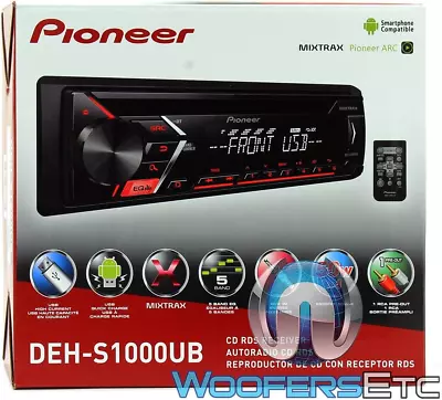 DEH-S1000UB CD Single DIN Car Stereo Receiver • $140.99