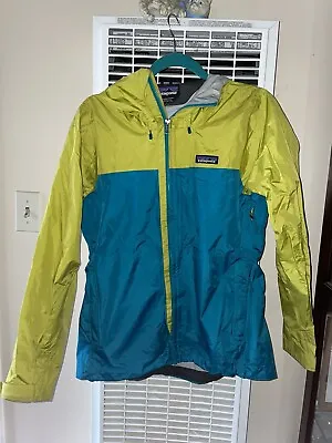Patagonia Women’s Torrentshell H2No Rain Jacket Full Zip Lime Green SZ Small • $60