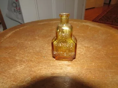 Vintage Wheaton Amber Glass Balsom Of Life The King's Patent Bottle • $11.99