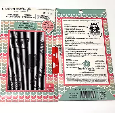 #15 Motion Crafts By Uchi's Design Animation Clear Stamps  Birthday Set • $3