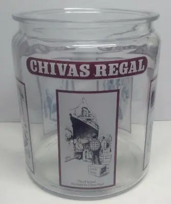 Vintage Chivas Regal Store Bar Counter Glass Container Jar 10.25  H X 8.75  D • $118.31