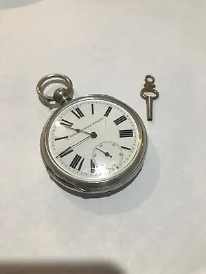 £250 • Buy Chronometer Railway Regulator Pocket Watch Circa 1883 Solid Silver Working!