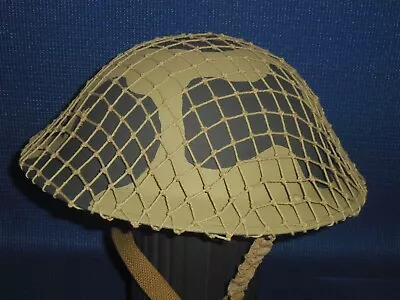 WW2 Helmet - British MkII - Desert Cam Pattern W/net • $195