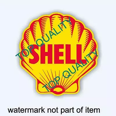 VINTAGE SHELL GASOLINE OIL Decal Sticker Vintage Retro Mancave Hot Rod Stickers • $3.59