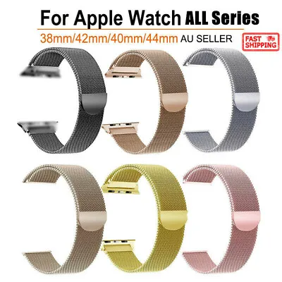 $7.89 • Buy Magnetic Loop Milanese Wrist Watch Band Strap For Apple Watch IWatch 7/SE/6/5/4