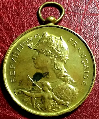 Art Nouveau Marianne 1900 Shooting Competition Reward Medal • $39