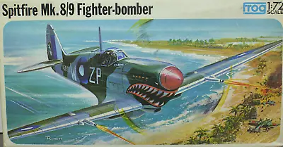 1/72 SPITFIRE Mk.8/9 MK VIII IGHTER-BOMBER Rare VTG FROG Model Kit F237  (c2) • $12.95