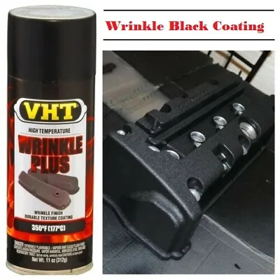 Black Wrinkle Satin Coating Exhaust Valve Cover Shifter Engine High Temp Paint • $45