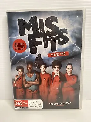 Misfits : BBC TV Series Season 2 (DVD 2009) Region 4 PAL VGC FREE TRACKED POST • $6.85