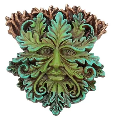 OAK KING. GREEN MAN FOREST SPIRIT WALL PLAQUE. Pagan / Wiccan. Nemesis Now. • £13.95