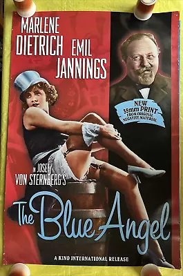 The Blue Angel Movie Poster 27x40 Marlene Dietrich Emil Jannings Free Shipping • $25