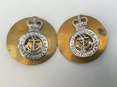 Obsolete Admiralty Constabulary Collar Badges (Pair) • £7.99