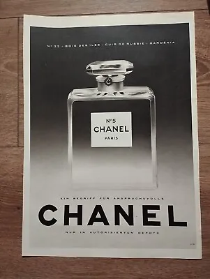 ORIG ADVERTISING ADVERTISING 1964 CHANEL Eau De Cologne N°5  • £5.16