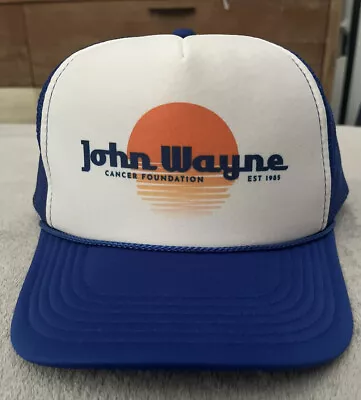 Vintage John Wayne Cancer Foundation Cowboy Actor Snapback Trucker Mesh Cap Hat • $11