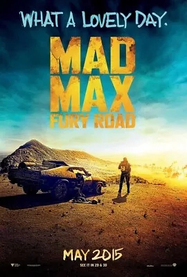 MAD MAX FURY ROAD MOVIE POSTER 2 Sided ORIGINAL Advance VF 27x40 TOM HARDY • $19