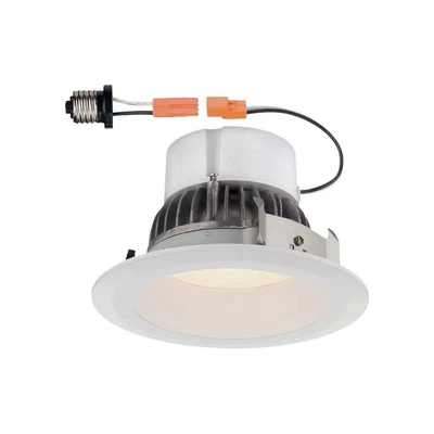 £22.42 • Buy Deep Splay 4 In. 2700K White Trim Warm 91 CRI LED Ceiling Recessed Can Light