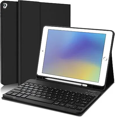 For Apple IPad 9th 8th 7th Generation Bluetooth Keyboard Case With Pencil Holder • £20.99