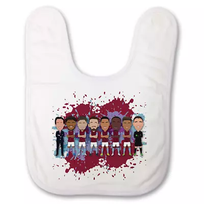£9.99 • Buy Aston Villa 2023-24 Vector Heroes Baby Bib Unofficial Great Gift Emery Diaby Etc