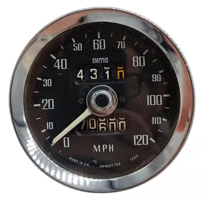 1970s MG MGB Smiths Speedometer 120 MPH 3½  OEM • $67.96