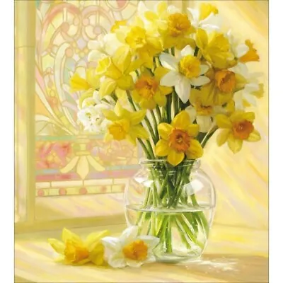 Daffodils Easter Cards – Pack Of 5 Beautiful Illustrated Cards In 1 Design • £4.99