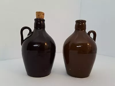  Maple Syrup Glazed Pottery Jugs Set Of 2 One With Cork  York PA  • $27