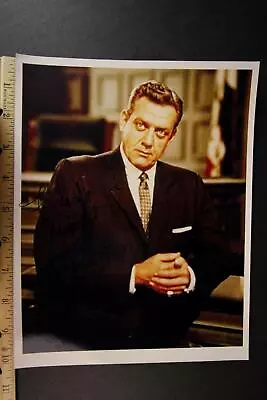 RAYMOND BURR (1917-1993) (PERRY MASON~IRONSIDE) AUTOGRAPH 8 X 10 PHOTO~ • $6