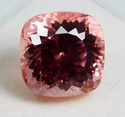 Certified 11.40 Ct Natural Rose Pink Brazilian Morganite Radiant Cut Gemstone • $109.19