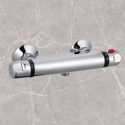 £24.80 • Buy AICA NEW Thermostatic Exposed Bar Shower Mixer Valve Tap Chrome Outlet