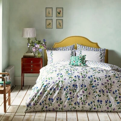 £47.49 • Buy Cath Kidston SWEET PEA Violet Reversible Duvet Bedding Set 100% Cotton 4 Sizes