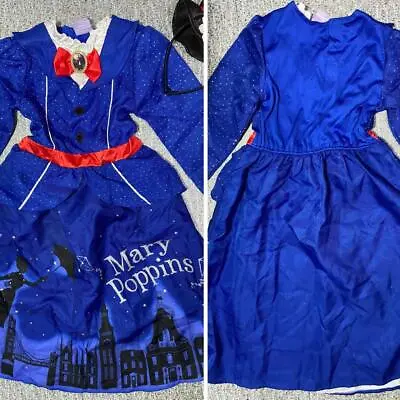 Disney Mary Poppins Costume Dress Fancy Dress With Head Accessory • $16.99