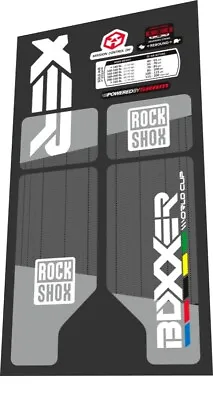 $24 • Buy Rock Shox BOXXER World Cup 2012 Fork Decal Set For Black Fork