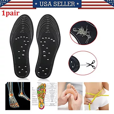 1Pair Magnetic Shoe Insoles Foot Massage Health Medical Therapy Shoe Pads Unisex • $5.99